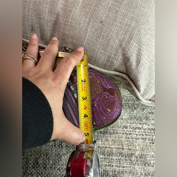 MARY Frances Elegant Multicolor Embroidered Women's Clutch - Picture 10 of 13